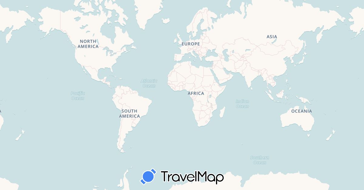 TravelMap itinerary: driving, bus, plane, cycling, train, hiking, boat, hitchhiking in Albania, Austria, Bosnia and Herzegovina, France, Greece, Croatia, Italy, Montenegro, Slovenia (Europe)